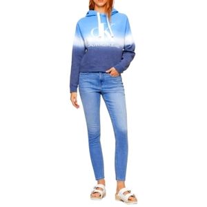 Calvin Klein Crop‎ Tie Dye Hoodie Ombre Color sz. Small